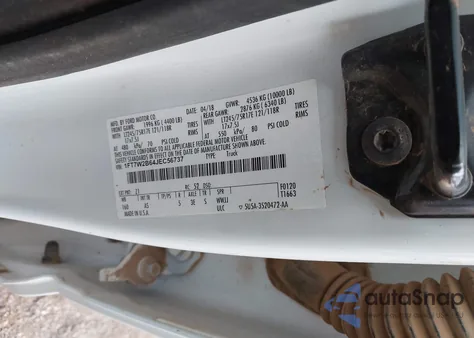 2018 Ford F-250 Xl from USA, damaged, VIN 1FT7W2B64JEC56737